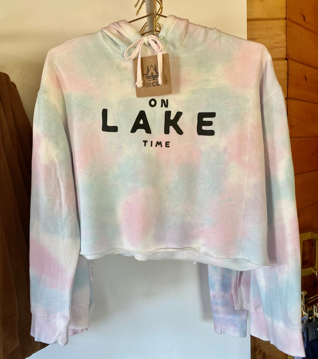 On Lake Time Cropped Hoodie